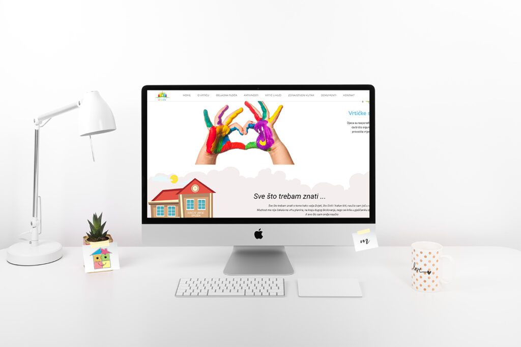 Webdesign von Kindergarten Webseite