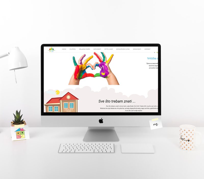 Webdesign von Kindergarten Webseite